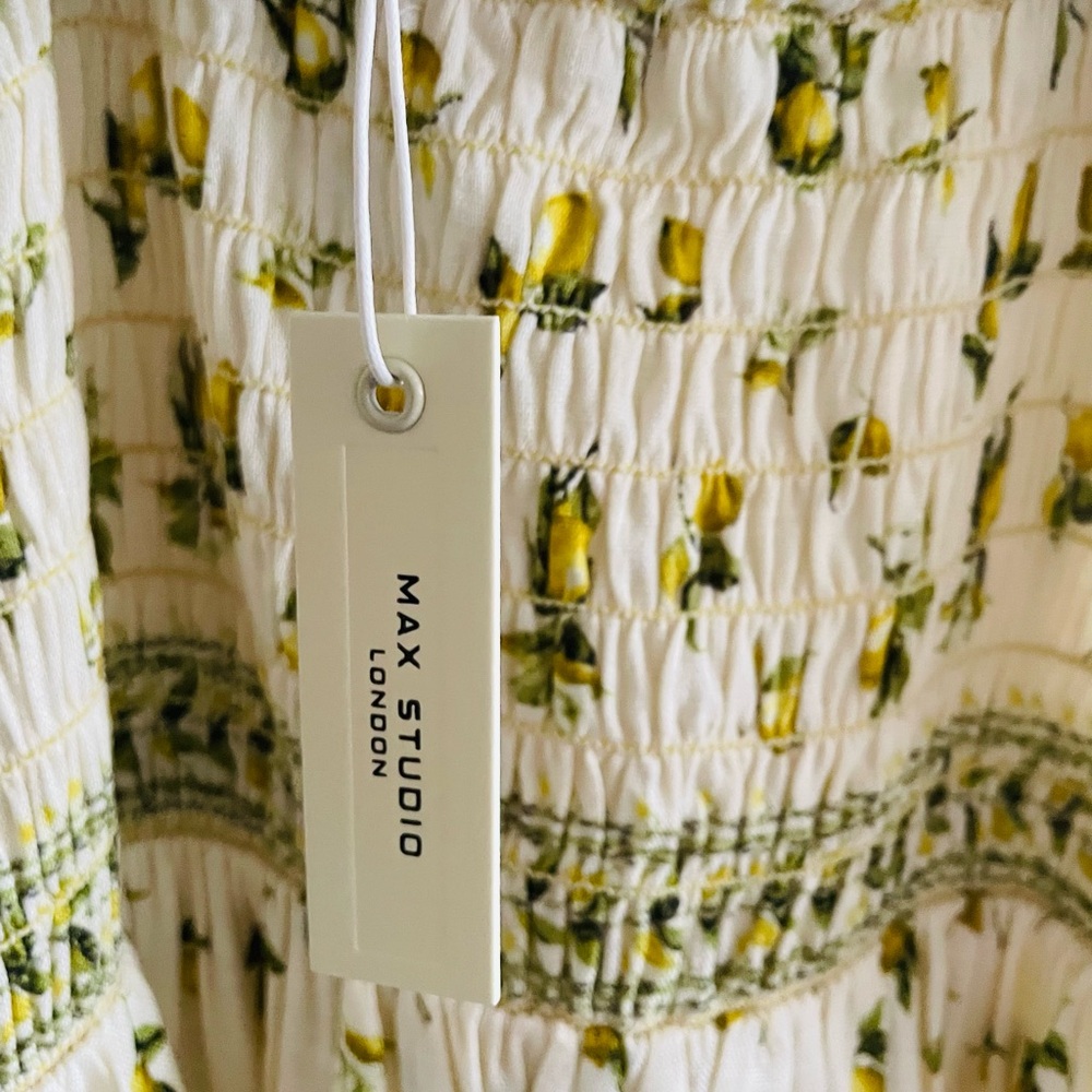 Max Studio London Maxi Dress Lemon Print - Picture 11 of 11